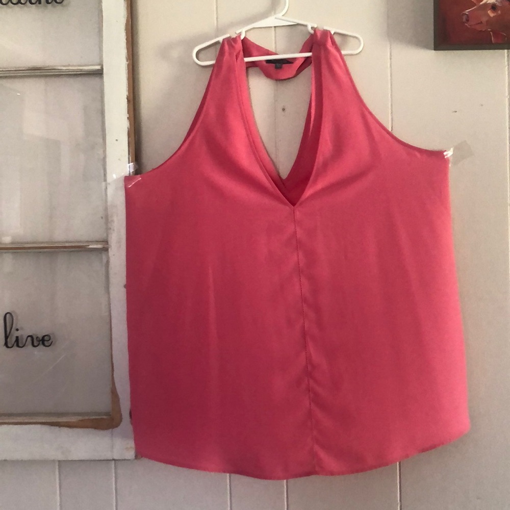 Sleeveless summer blouse.